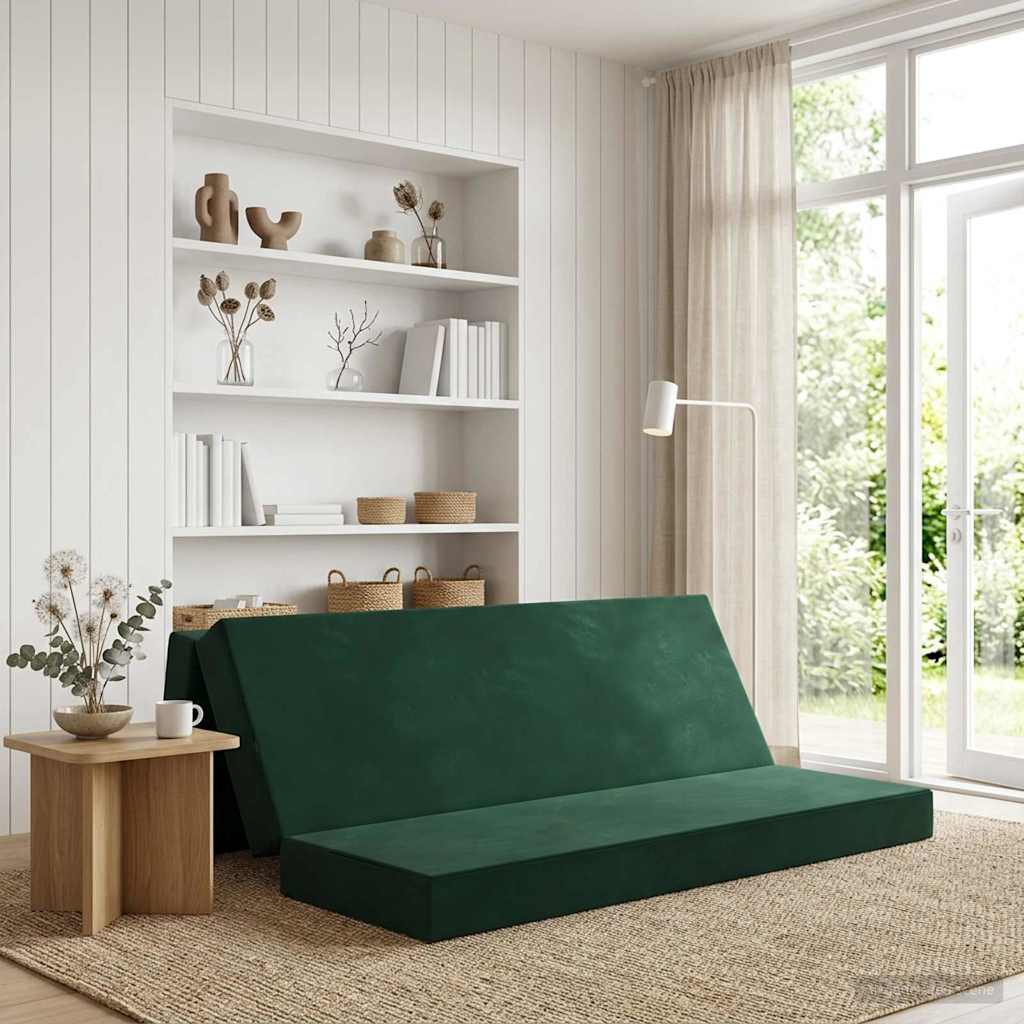 Canapé-lit pliable 200 x 67 x 45 cm Vert foncé - XIOS