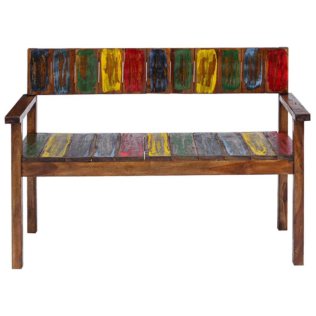 Chaises à manger lot de 4 bois de récupération solide - XIOS