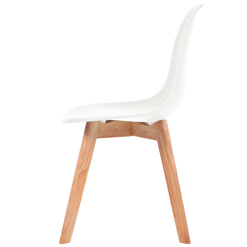 Chaises à manger lot de 6 Blanc Plastique - XIOS
