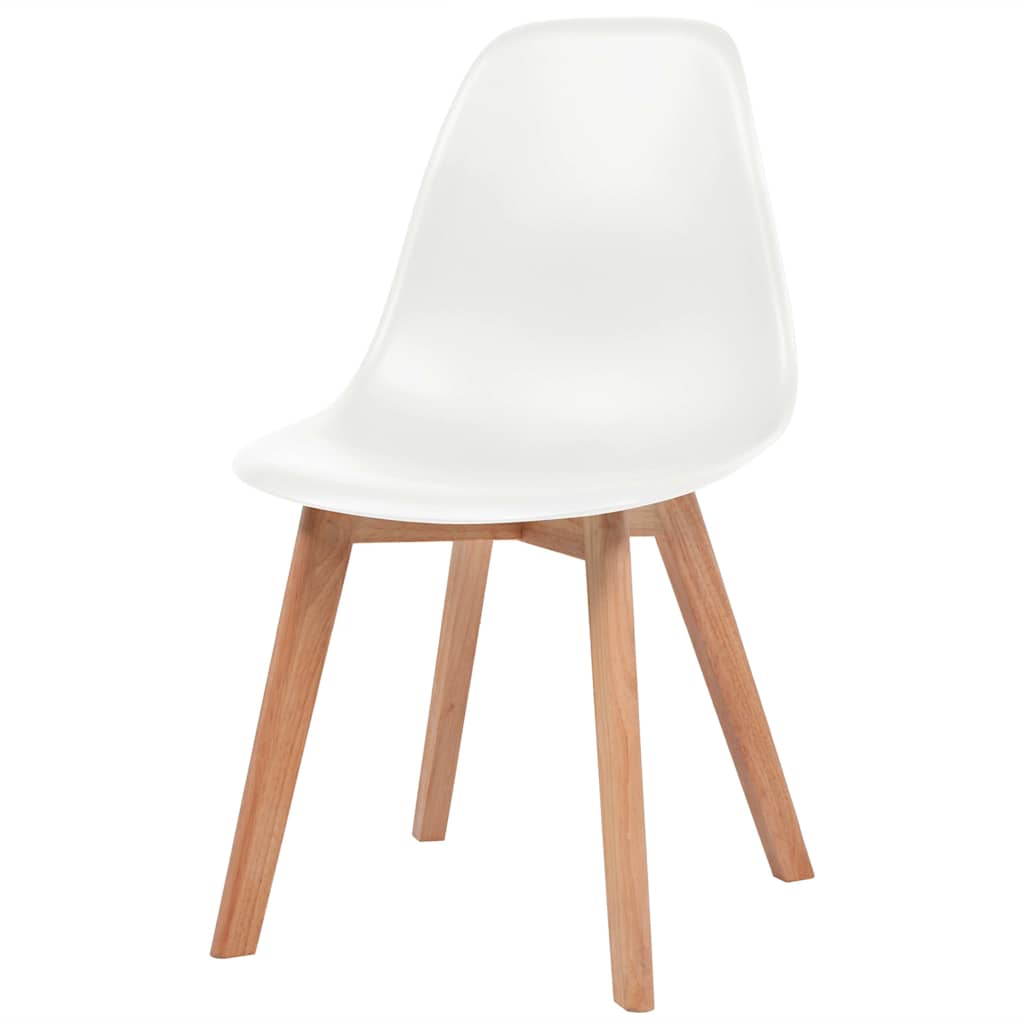 Chaises à manger lot de 6 Blanc Plastique - XIOS