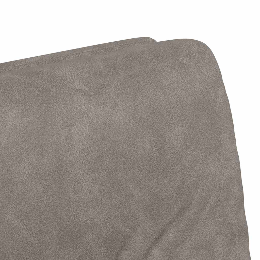 Chaises de Salle à Manger avec Roues 2 pc Simili cuir Gris - XIOS