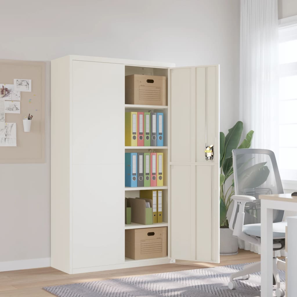 Classeur blanc 105x40x180 cm acier - XIOS