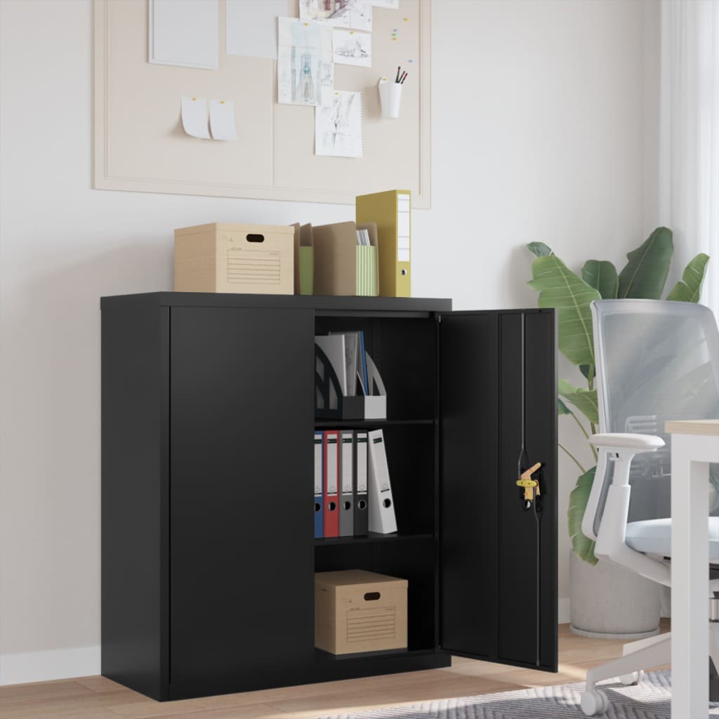 Classeur noir 90x40x105 cm acier - XIOS