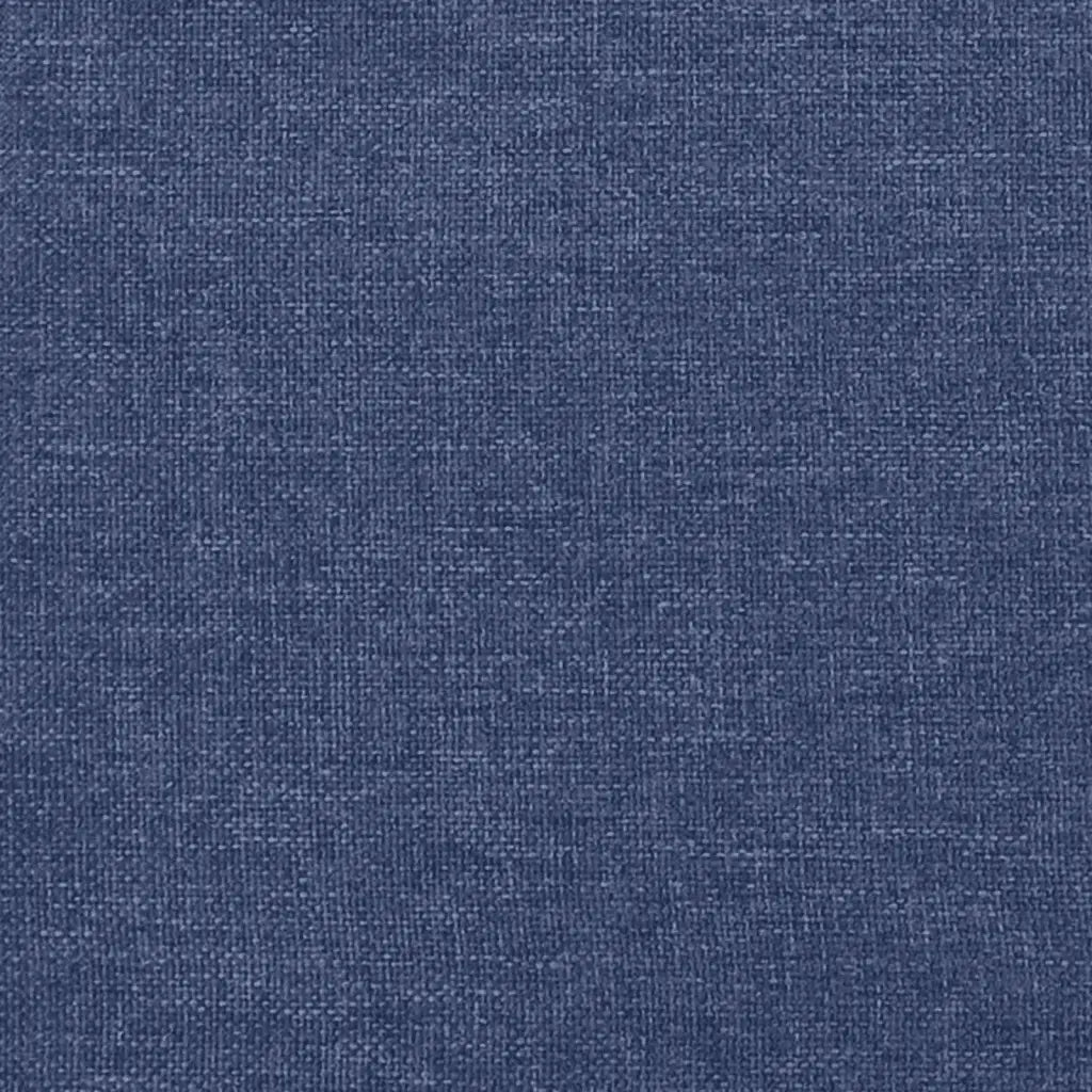 Sommier à lattes de lit avec matelas Bleu 200x200 cm Tissu - XIOS