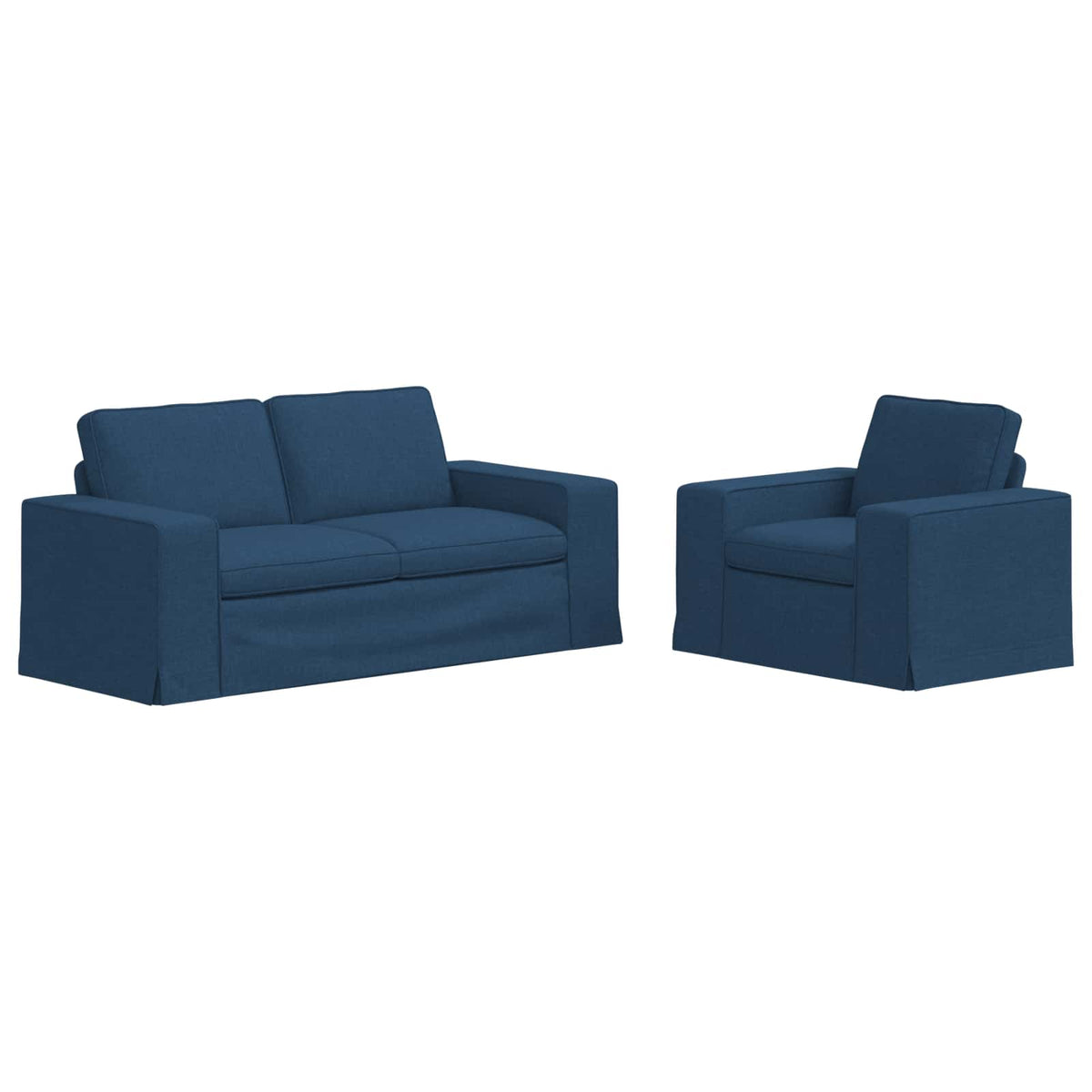 Ensemble de Canapés 2 pc Bleu tissu - XIOS