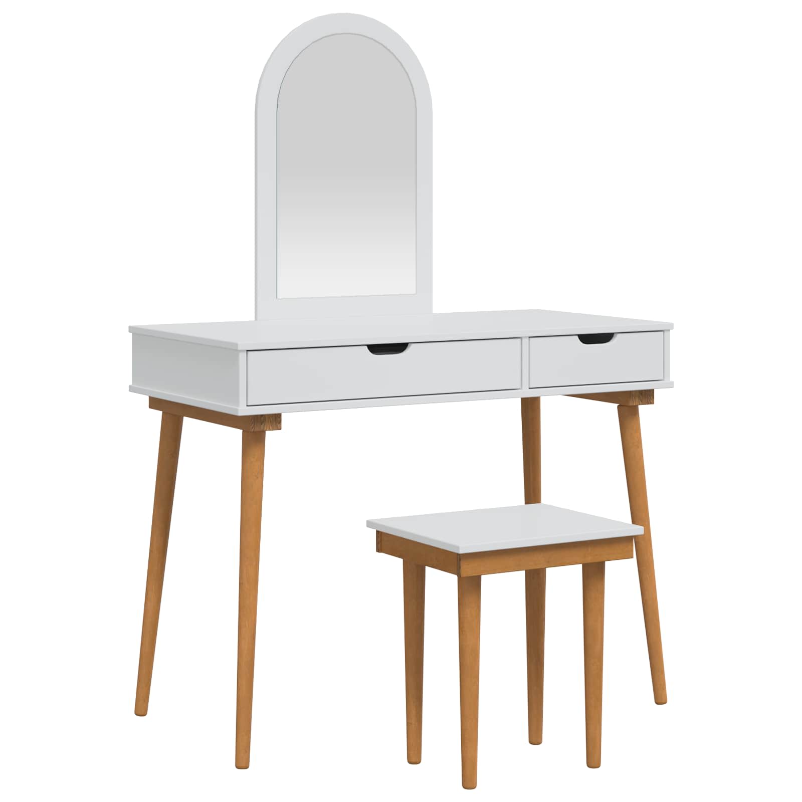 Ensemble de Coiffeuse FAUSKE 3 pc Blanc 100 x 50 x 143 cm - XIOS