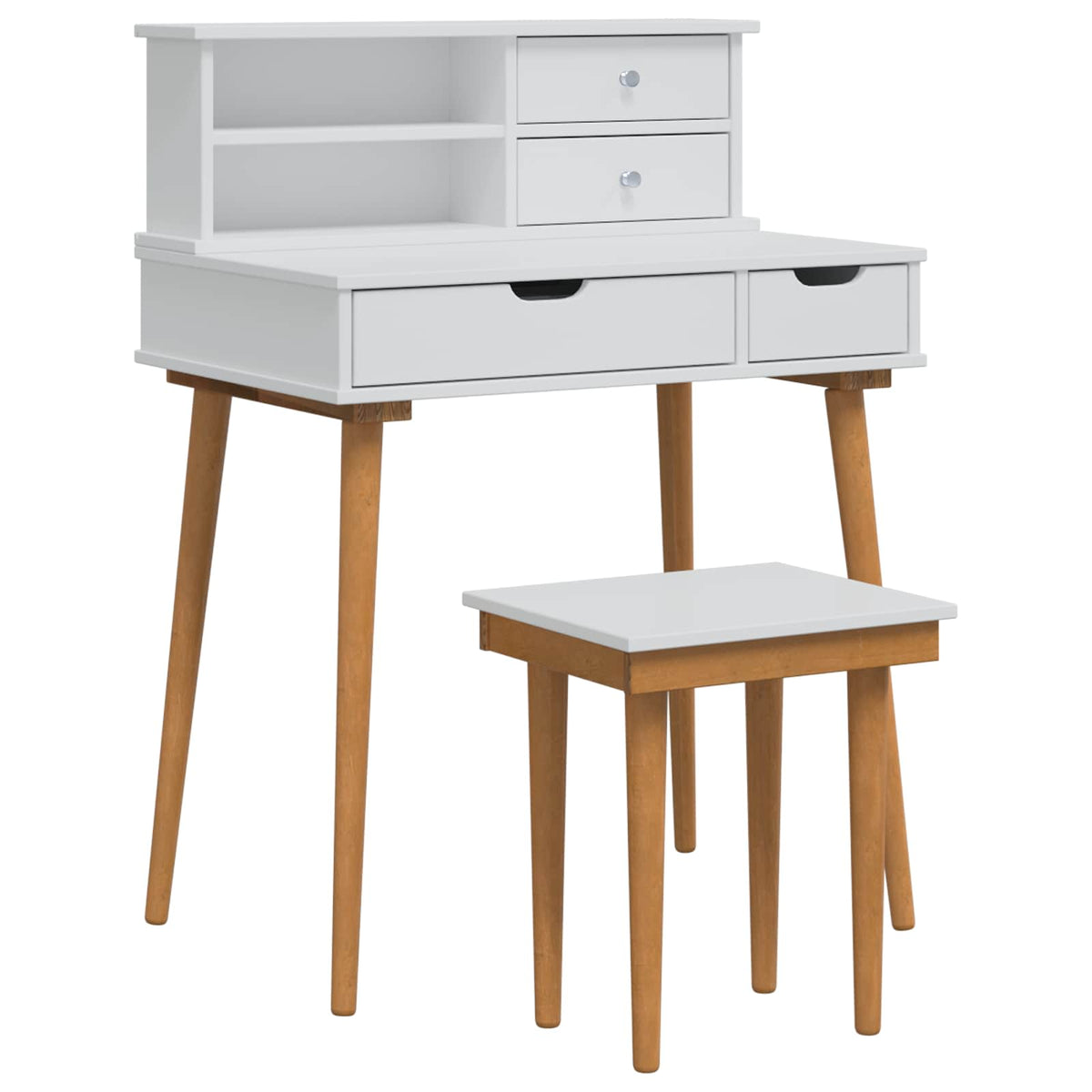 Ensemble de Coiffeuse FAUSKE 3 pc Blanc 76 x 50 x 103,5 cm - XIOS