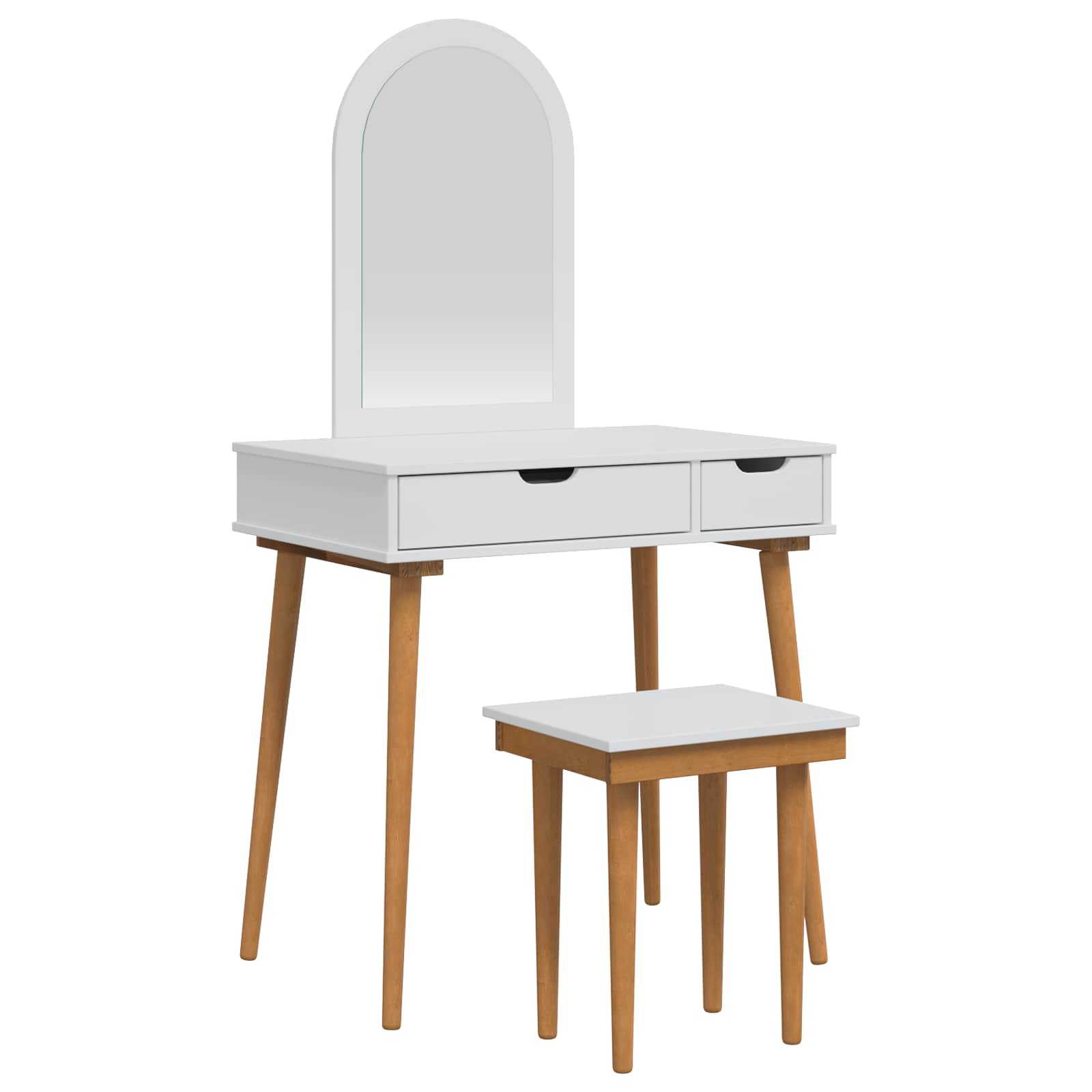 Ensemble de Coiffeuse FAUSKE 3 pc Blanc 76 x 50 x 143 cm - XIOS