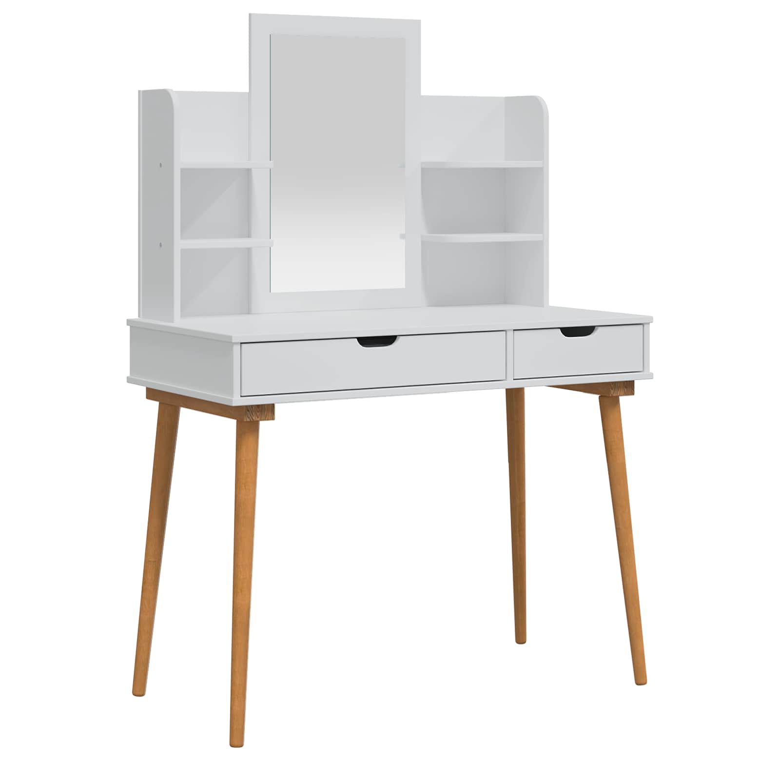 Ensemble de Coiffeuse FAUSKE 4 pc Blanc 100 x 50 x 143 cm - XIOS