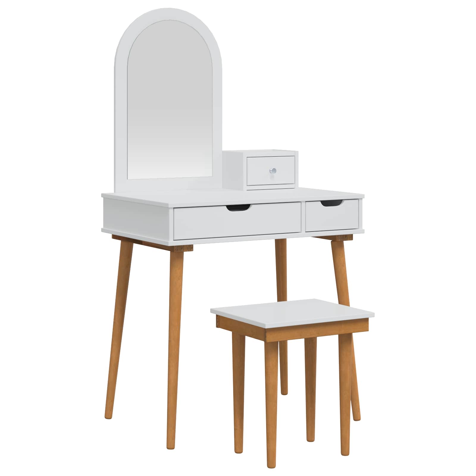 Ensemble de Coiffeuse FAUSKE 4 pc Blanc 76 x 50 x 143 cm - XIOS