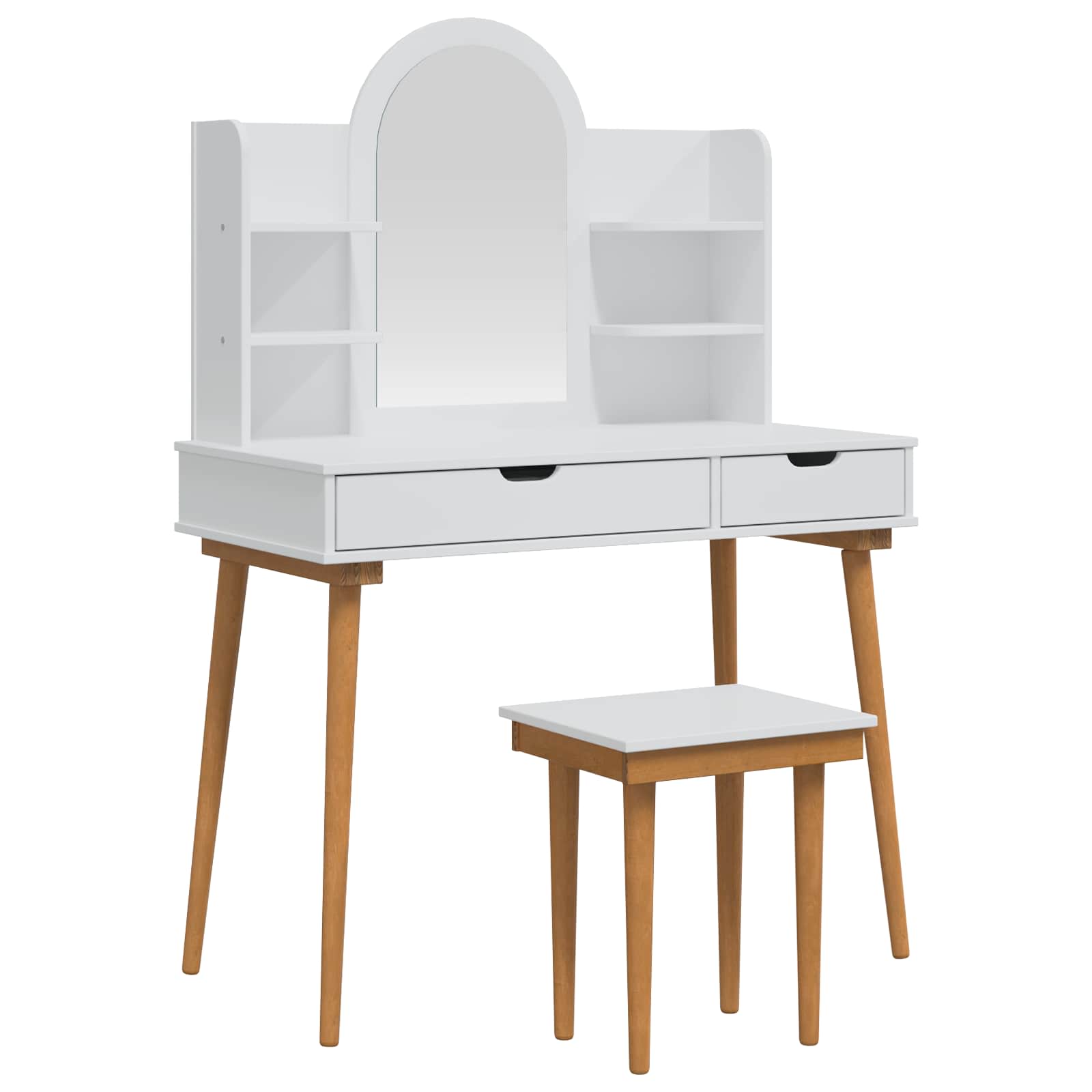 Ensemble de Coiffeuse FAUSKE 5 pc Blanc 100 x 50 x 143 cm - XIOS