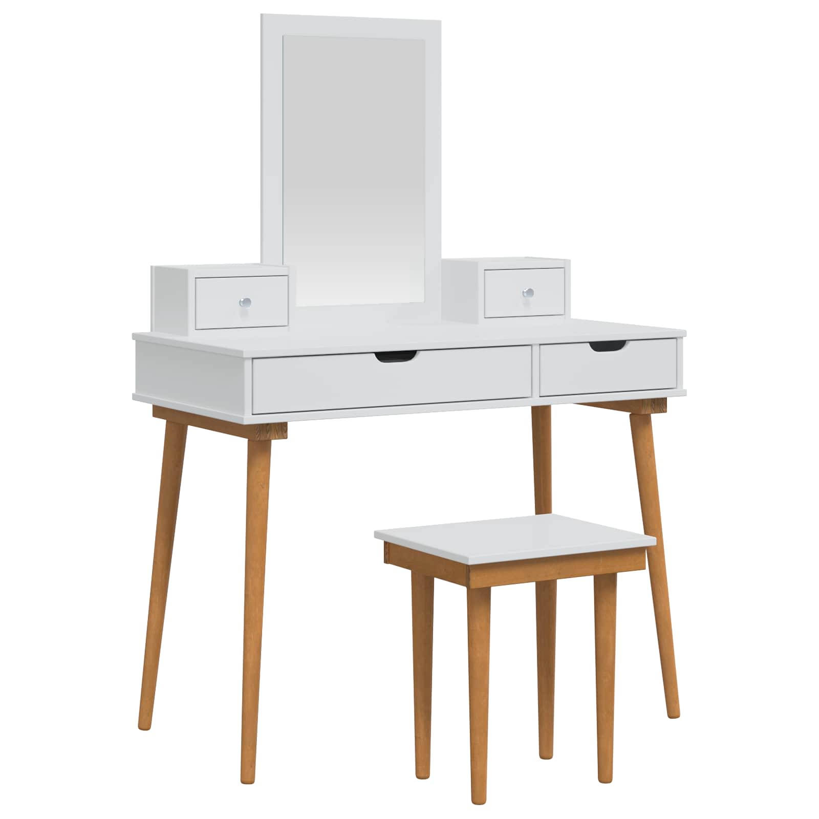 Ensemble de Coiffeuse FAUSKE 5 pc Blanc 100 x 50 x 143 cm - XIOS