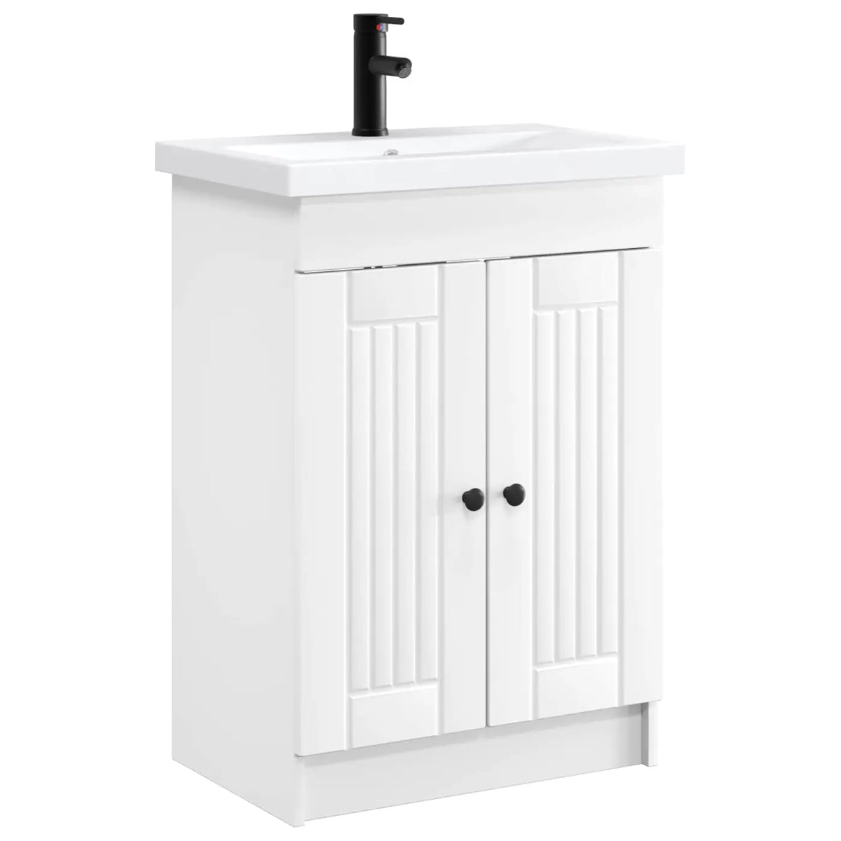 Ensemble de mobilier de salle de bain Blanc 56 x 37,5 x 81 cm - XIOS
