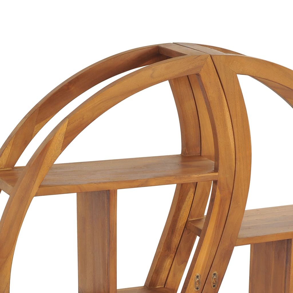 Étagère murale Yin Yang 100x20x100 cm Bois de teck massif - XIOS