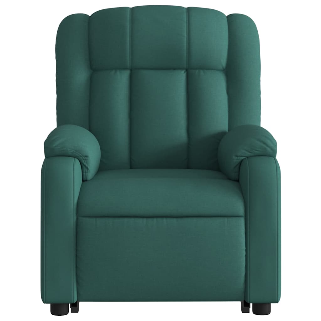 Fauteuil inclinable électrique vert foncé tissu - XIOS