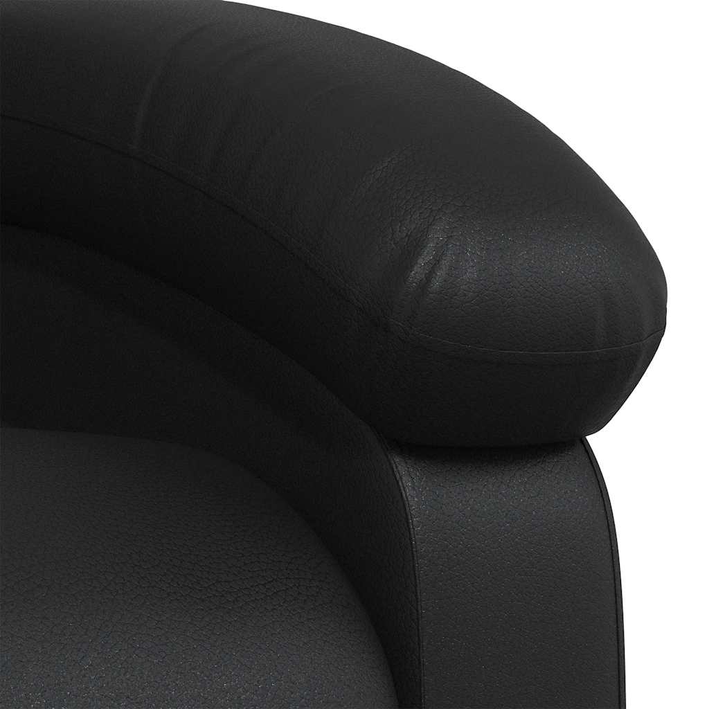 Fauteuil inclinable en similicuir noir - XIOS