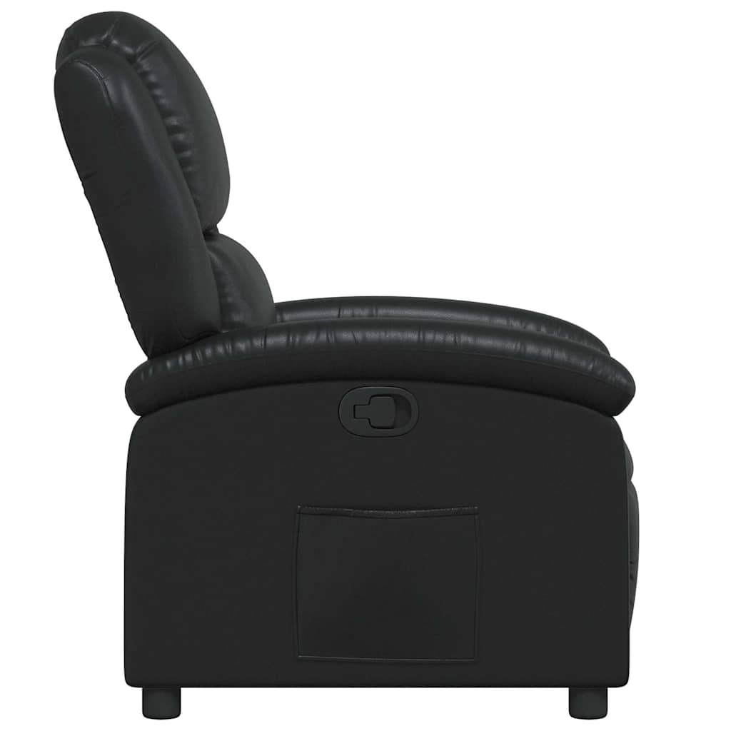 Fauteuil inclinable en similicuir noir - XIOS