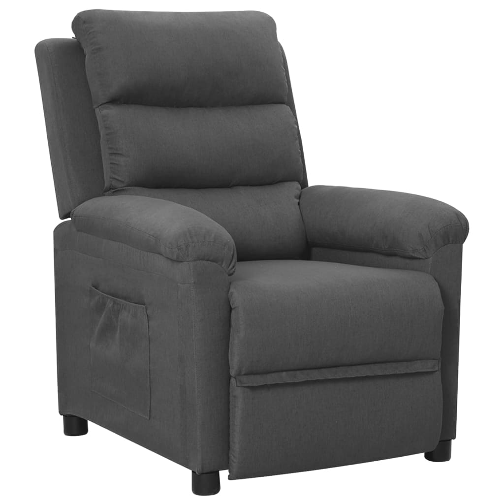 Fauteuil inclinable Gris foncé Tissu - XIOS