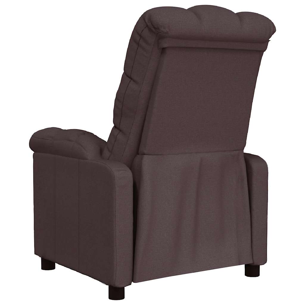 Fauteuil inclinable Marron foncé Tissu - XIOS