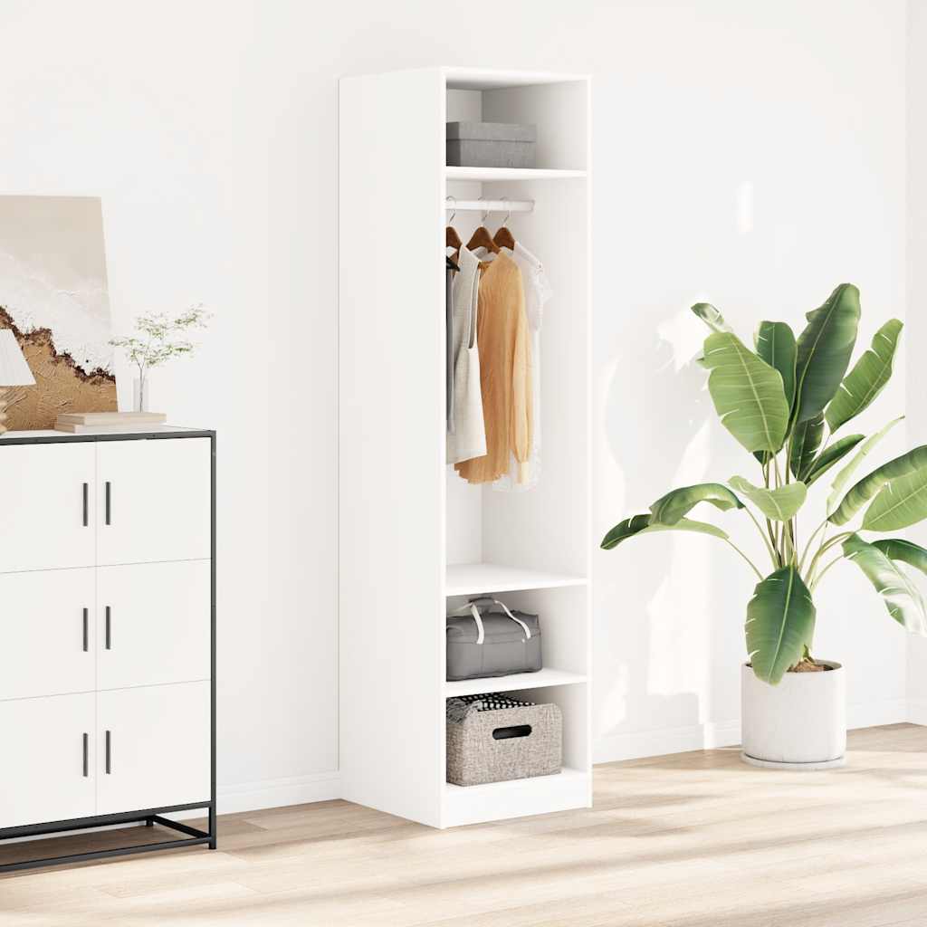Garde-robe Blanc 50x50x200 cm Bois d'ingénierie - XIOS