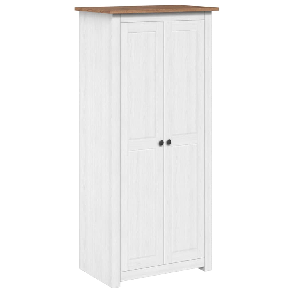 Garde-robe Blanc 80x50x171,5 cm Pin massif Assortiment Panama - XIOS