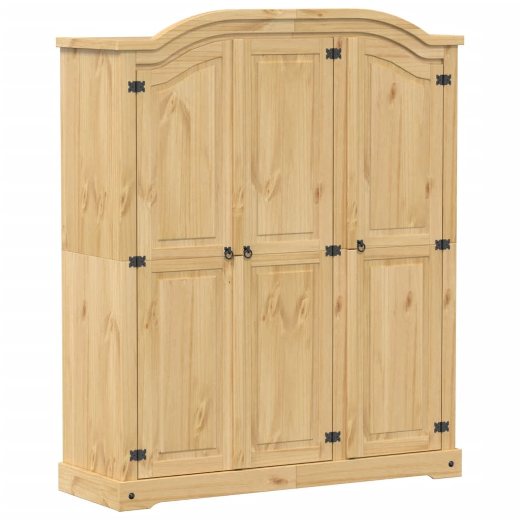 Garde-robe Corona 151,5x52x186 cm bois de pin massif - XIOS
