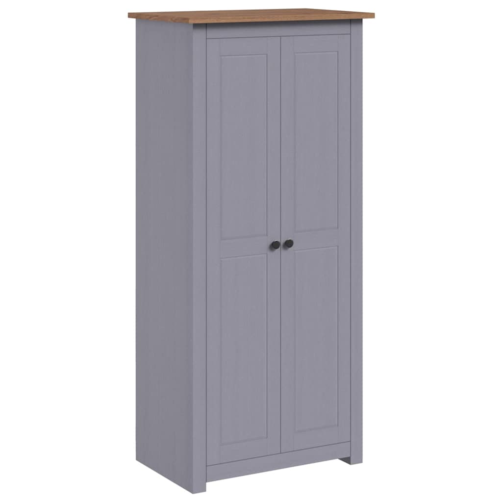 Garde-robe Gris 80x50x171,5 cm Pin massif Assortiment Panama - XIOS