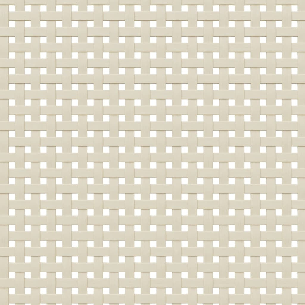 Garde-robe SENJA aspect rotin blanc 90x55x175cm bois massif pin - XIOS