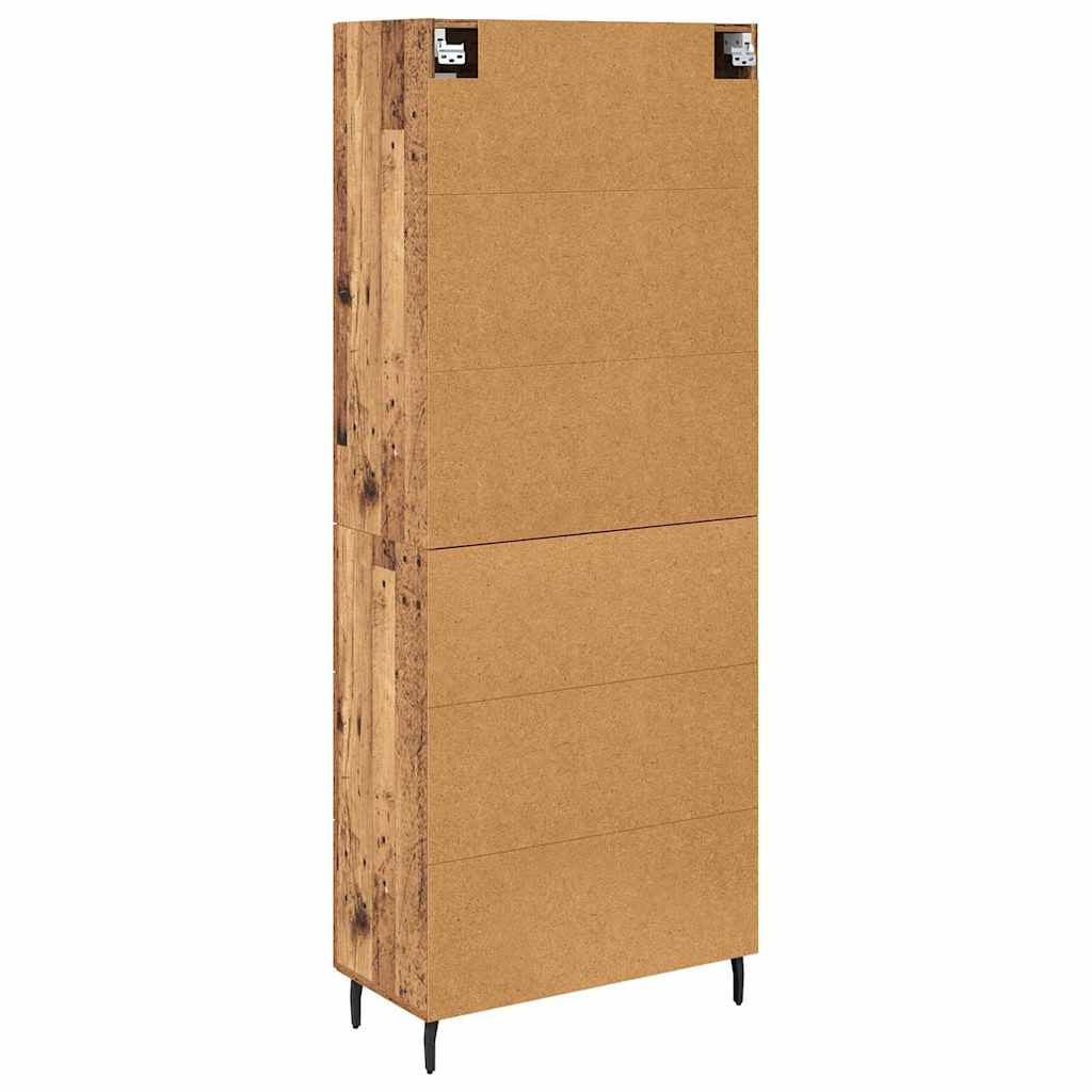 Haut Armoire 2 pc Bois Ancien 69,5 x 34 x 180 cm - XIOS