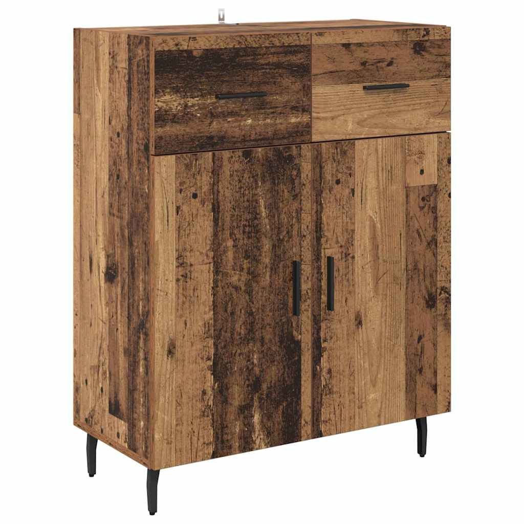 Haut Armoire 2 pc Bois Ancien 69,5 x 34 x 180 cm - XIOS