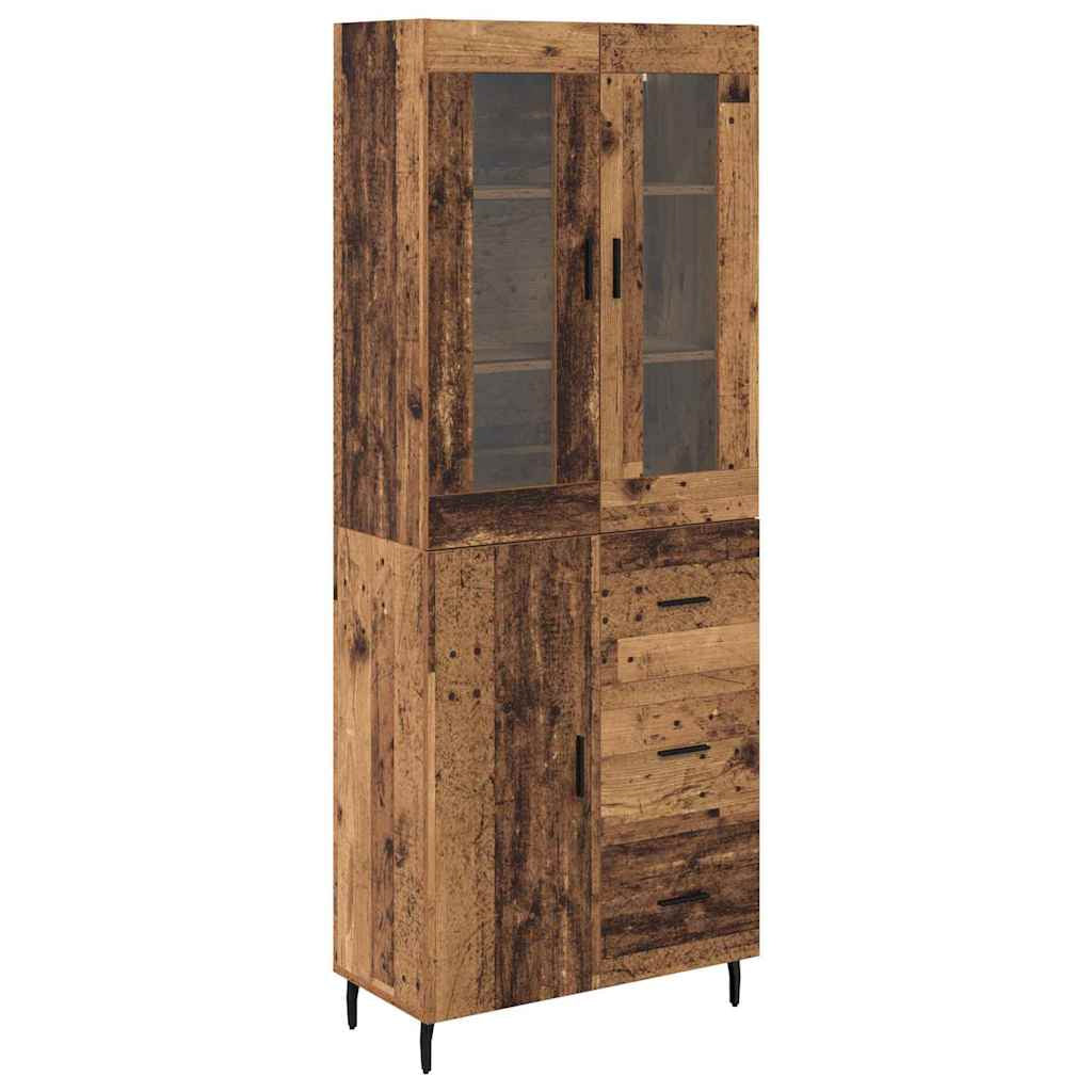 Haut Armoire 2 pc Bois Ancien 69,5 x 34 x 180 cm - XIOS