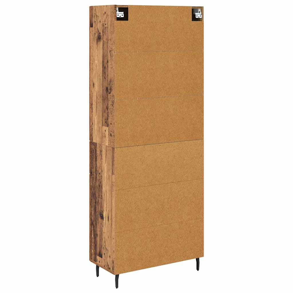 Haut Armoire 2 pc Bois Ancien 69,5 x 34 x 180 cm - XIOS