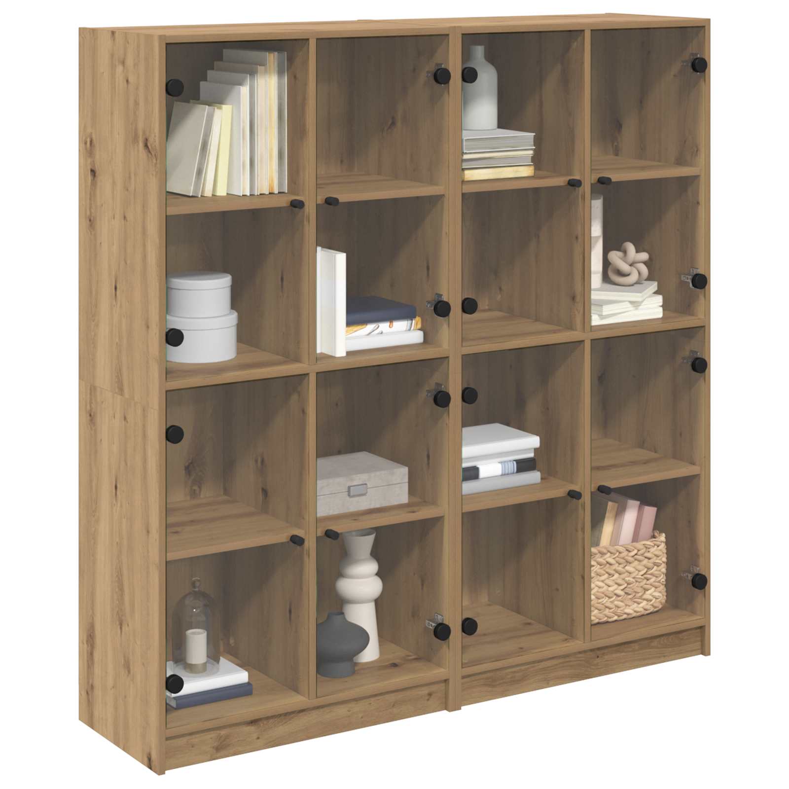 Haut Armoire 2 pc Chêne artisanal 68 x 37 x 142 cm - XIOS