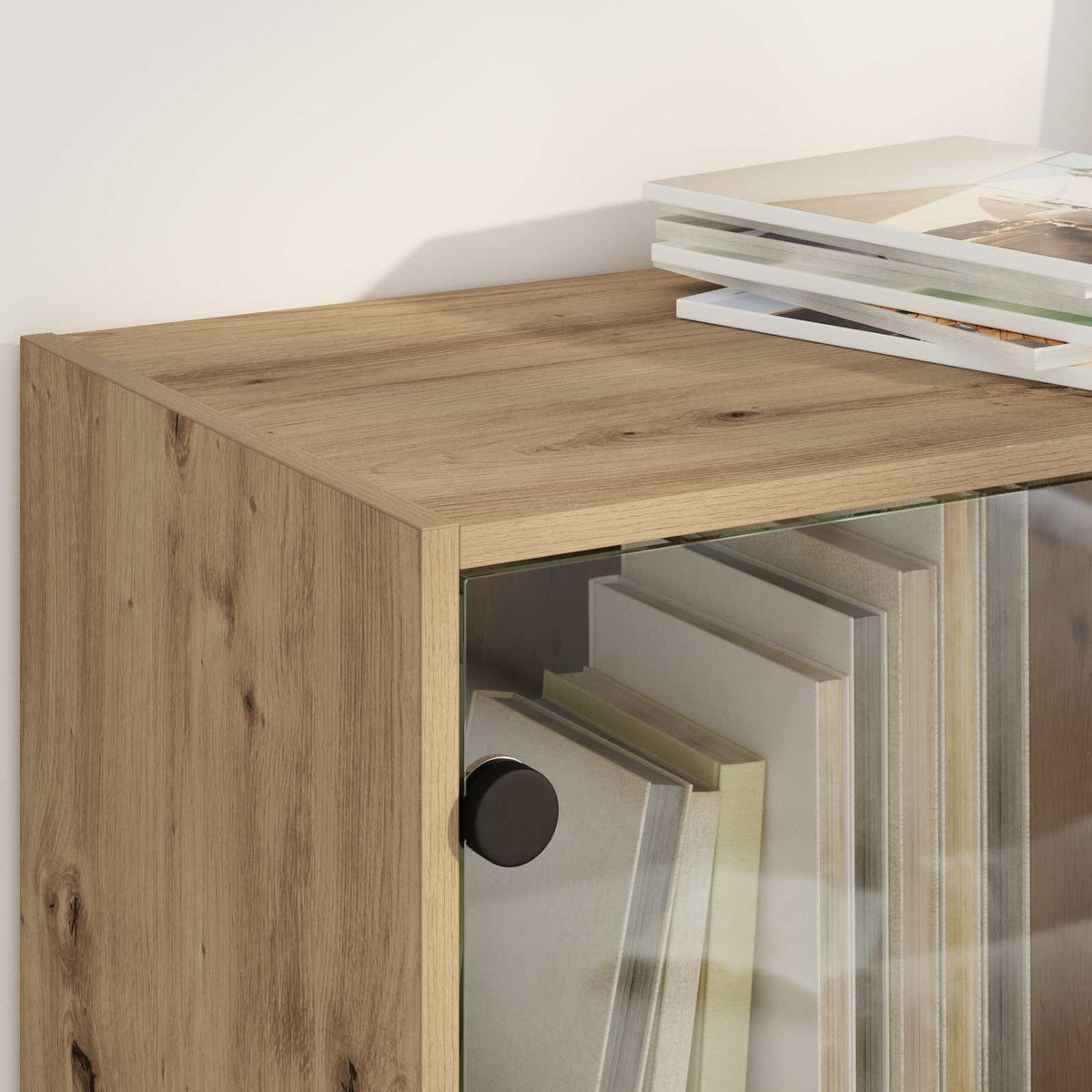 Haut Armoire 2 pc Chêne artisanal 68 x 37 x 142 cm - XIOS