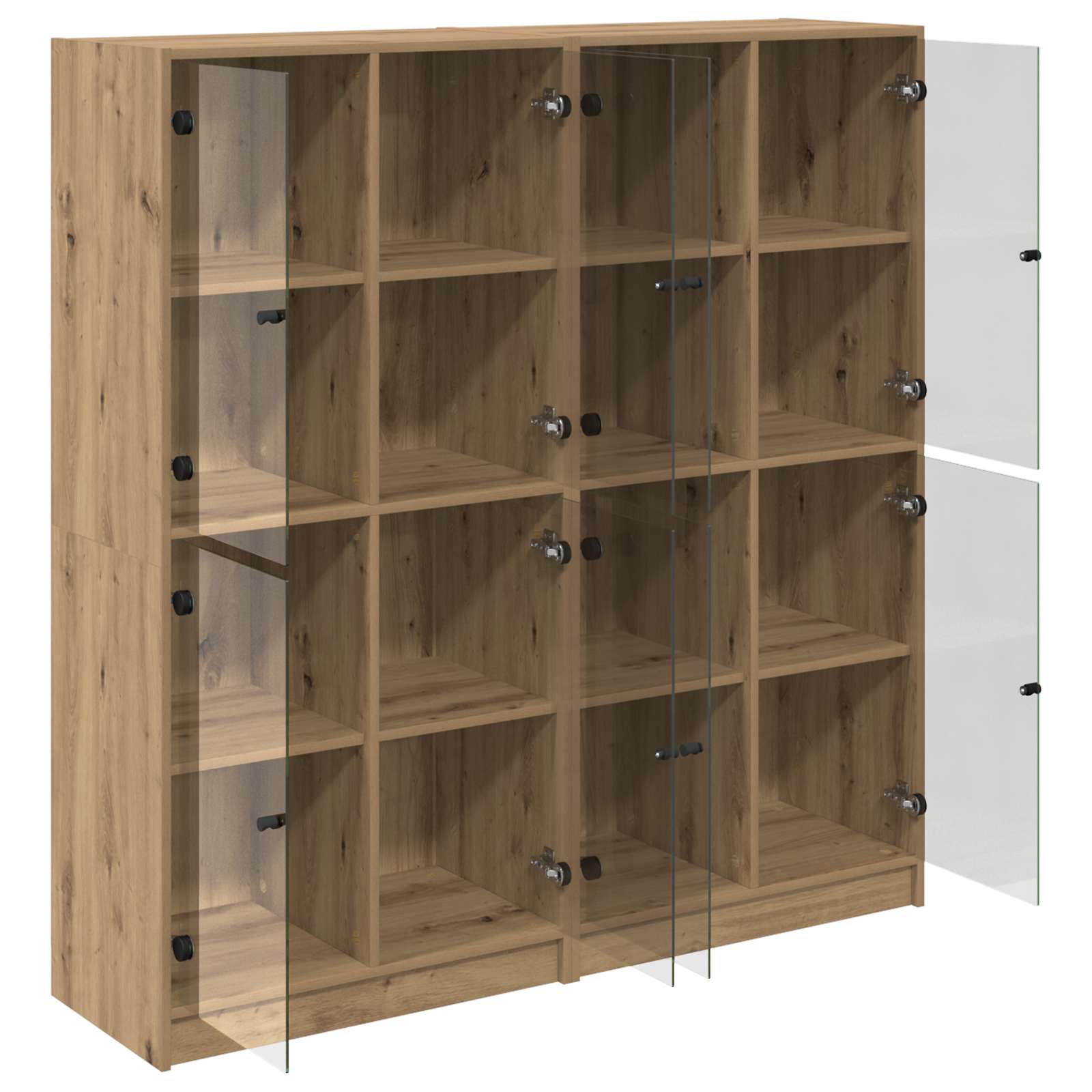 Haut Armoire 2 pc Chêne artisanal 68 x 37 x 142 cm - XIOS