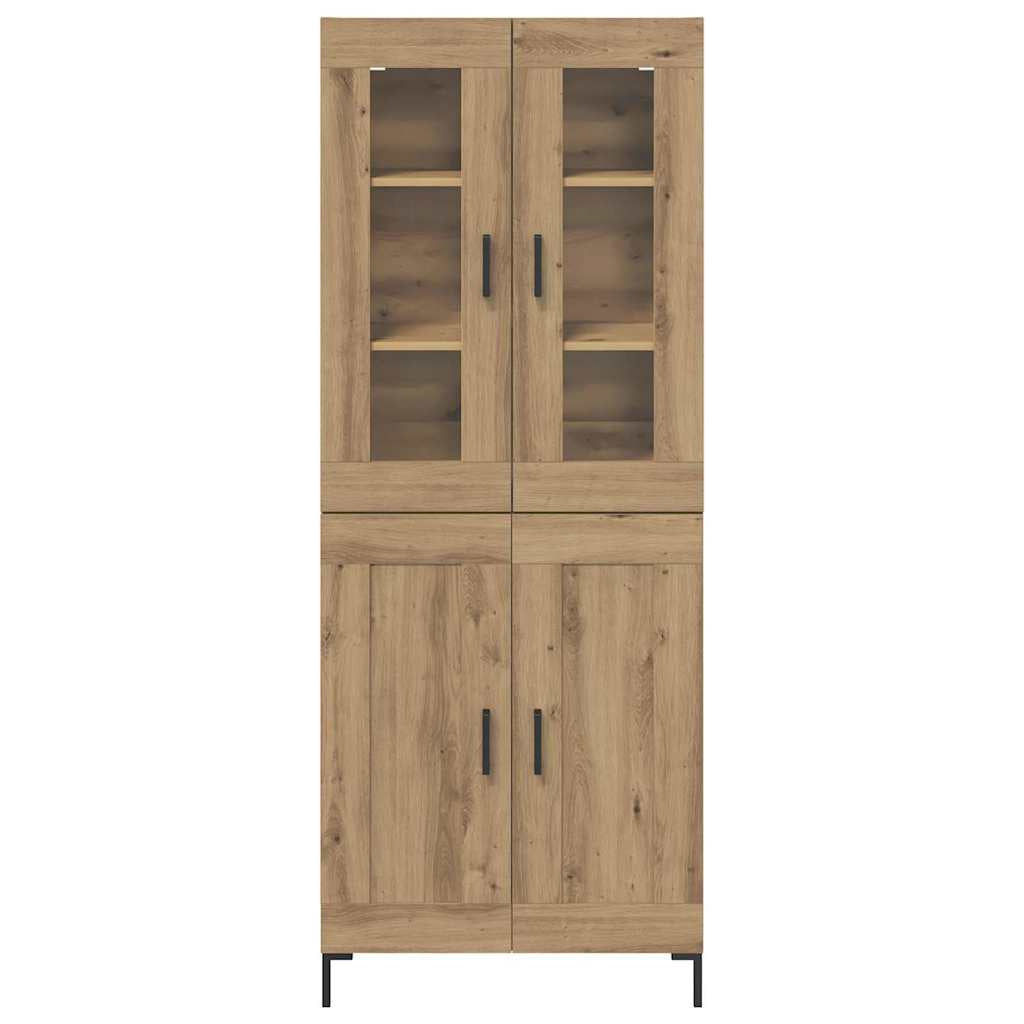 Haut Armoire 2 pc Chêne artisanal 69,5 x 34 x 180 cm - XIOS