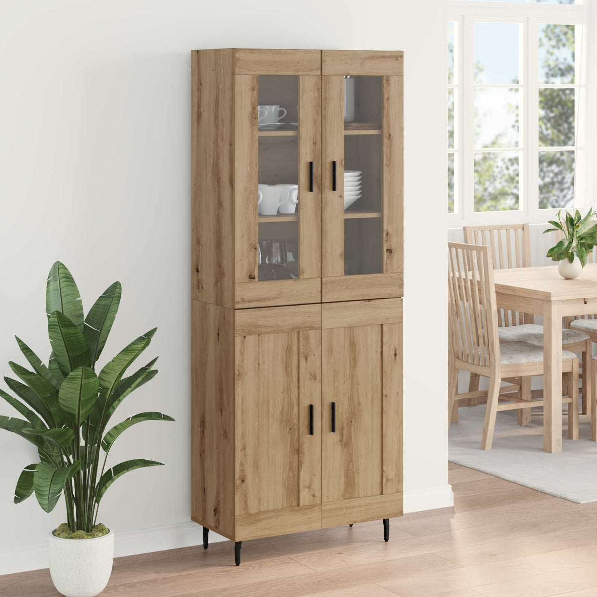Haut Armoire 2 pc Chêne artisanal 69,5 x 34 x 180 cm - XIOS