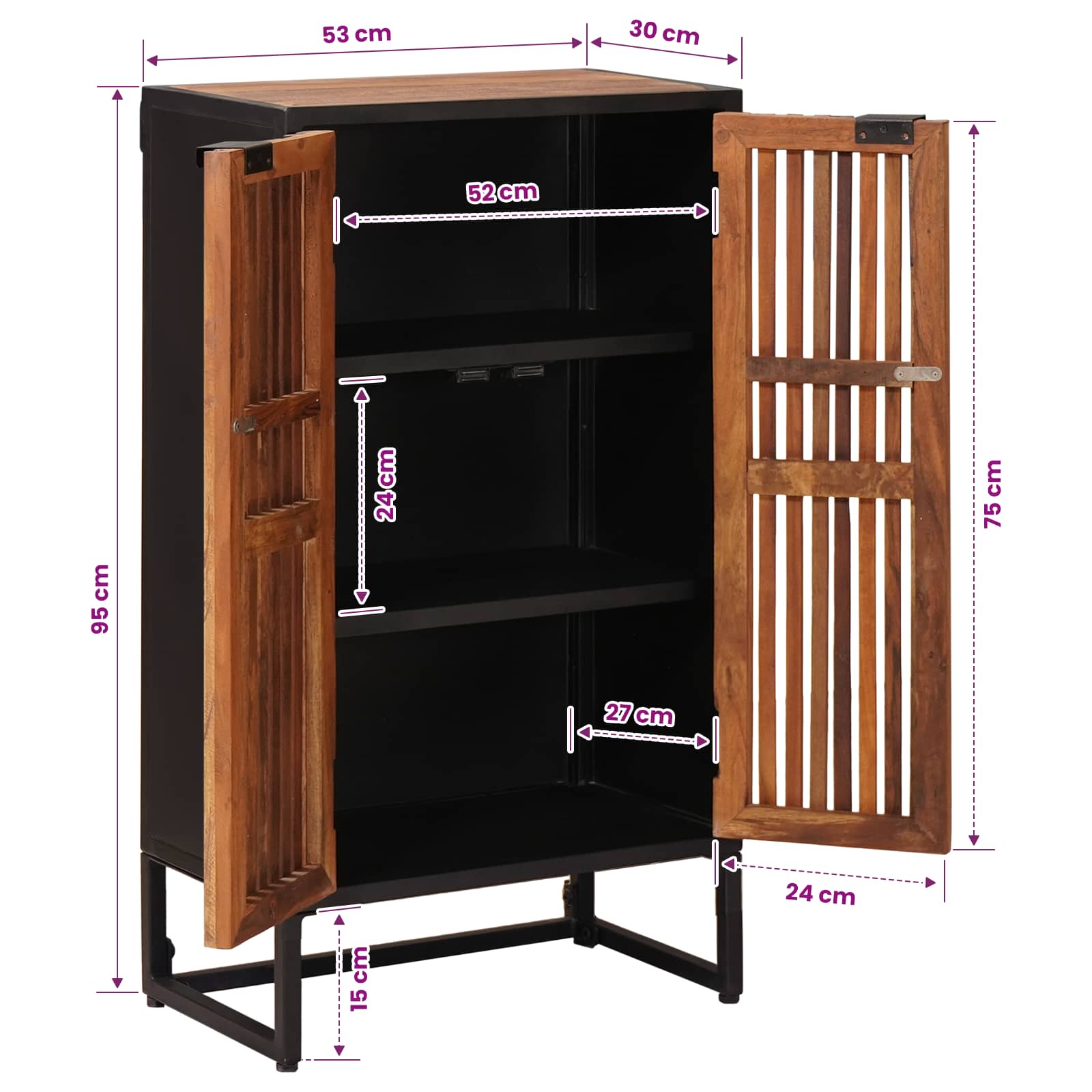 Haut Armoire 53 x 30 x 95 cm - XIOS