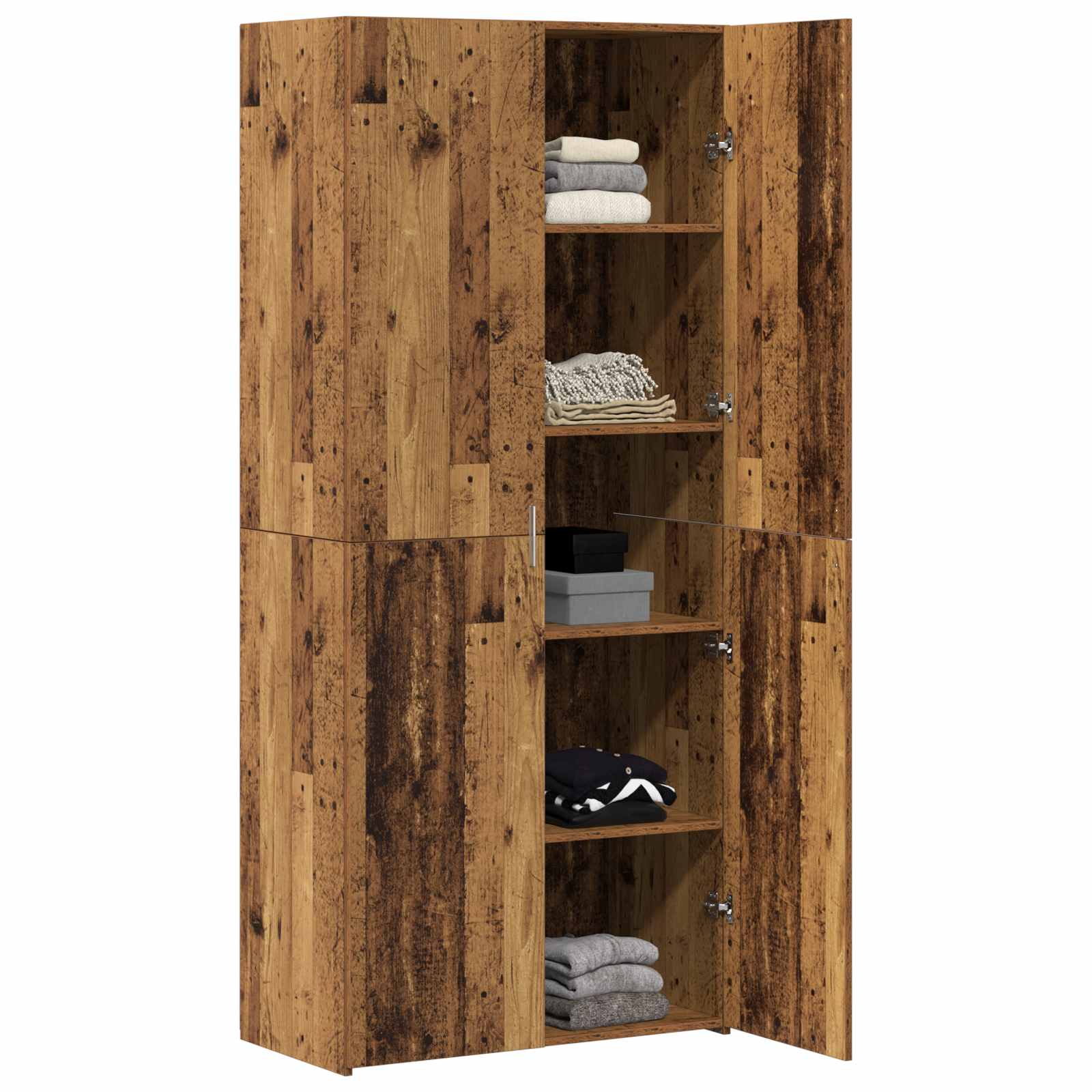 Haut Armoire Bois ancien 80 x 42 x 185 cm - XIOS