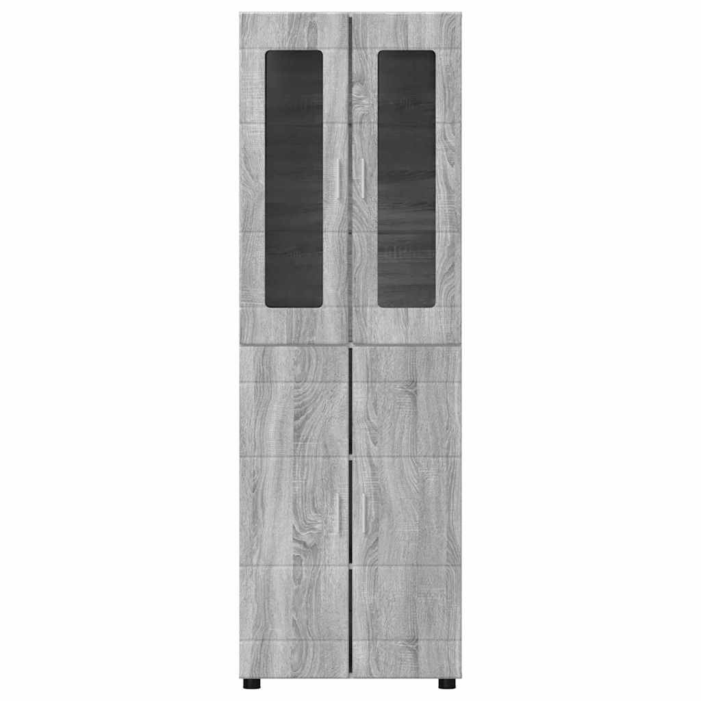 Haut Armoire FLORIN 60 x 35 x 182 cm Gris Sonoma - XIOS