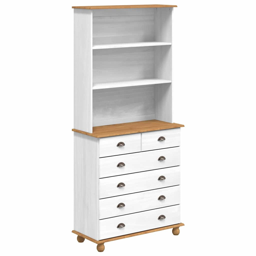 Hutch ASKIM Blanc 91 x 40 x 200,5 cm Bois de pin massif - XIOS
