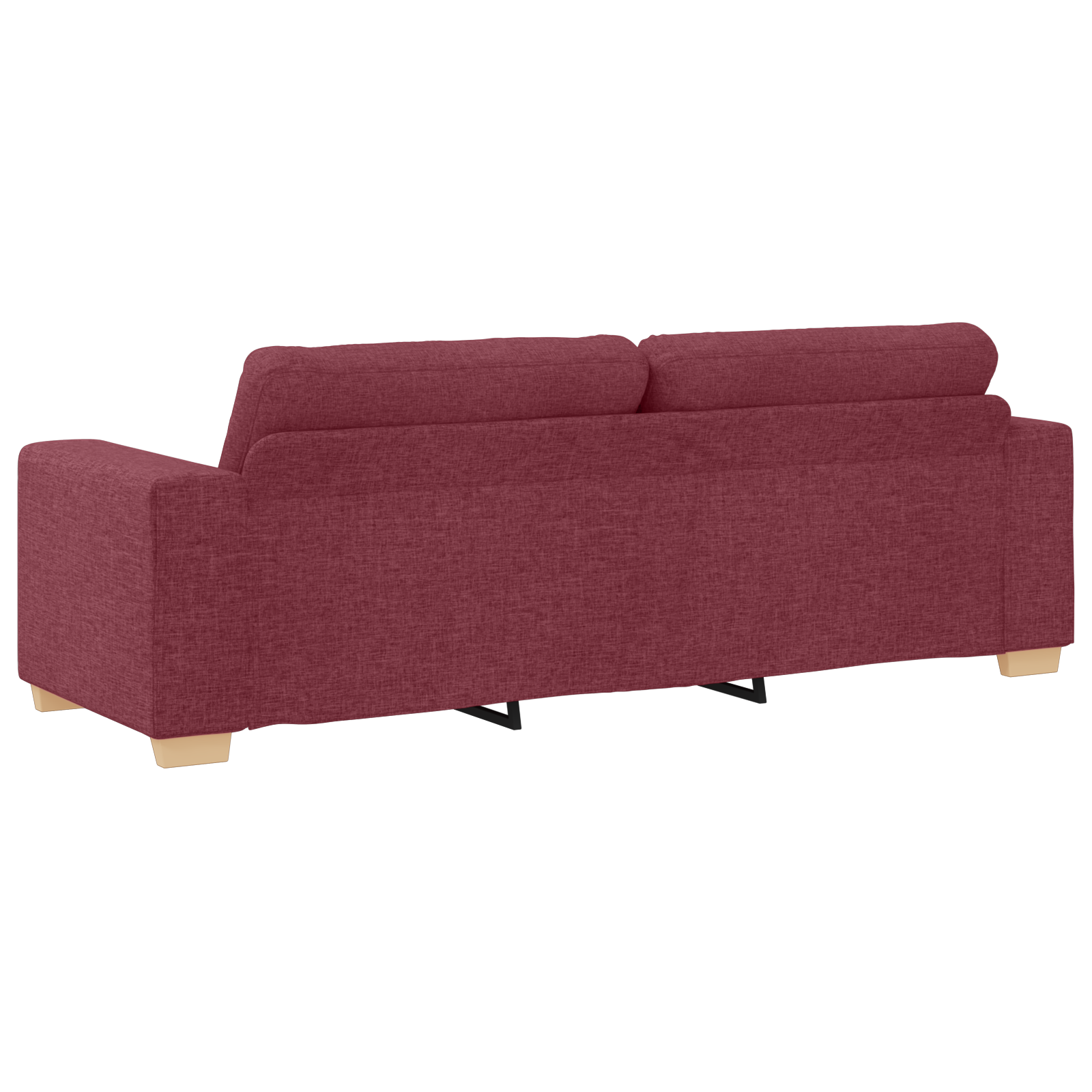 Ensemble de Canapés avec coussin avec oreiller Bordeaux tissu - XIOS