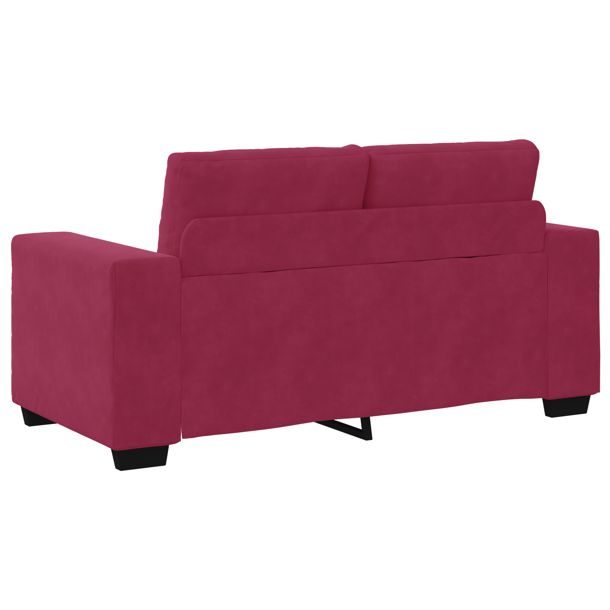 Ensemble de Canapés 3 pcs Bordeaux 221 x 78 x 80 cm Velours - XIOS
