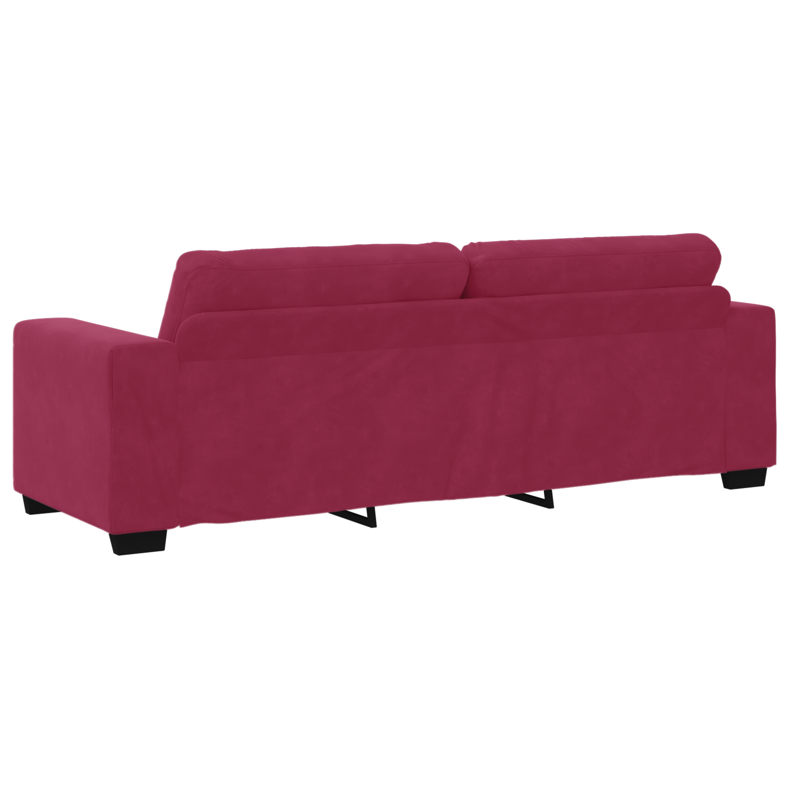 Ensemble de Canapés 3 pcs Bordeaux 221 x 78 x 80 cm Velours - XIOS
