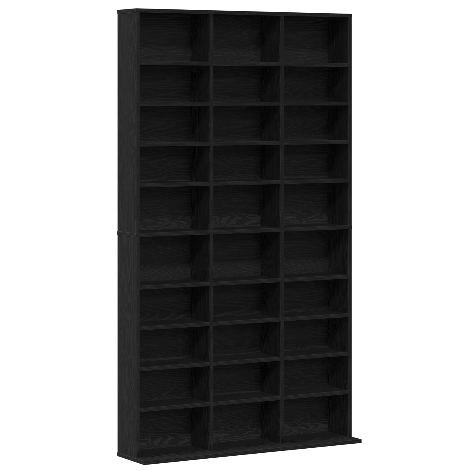 Armoire CD vidaXL en chêne noir 101x23x177,5 cm en bois d'ingénierie Fixations & meubles de rangement multimédia vidaXL