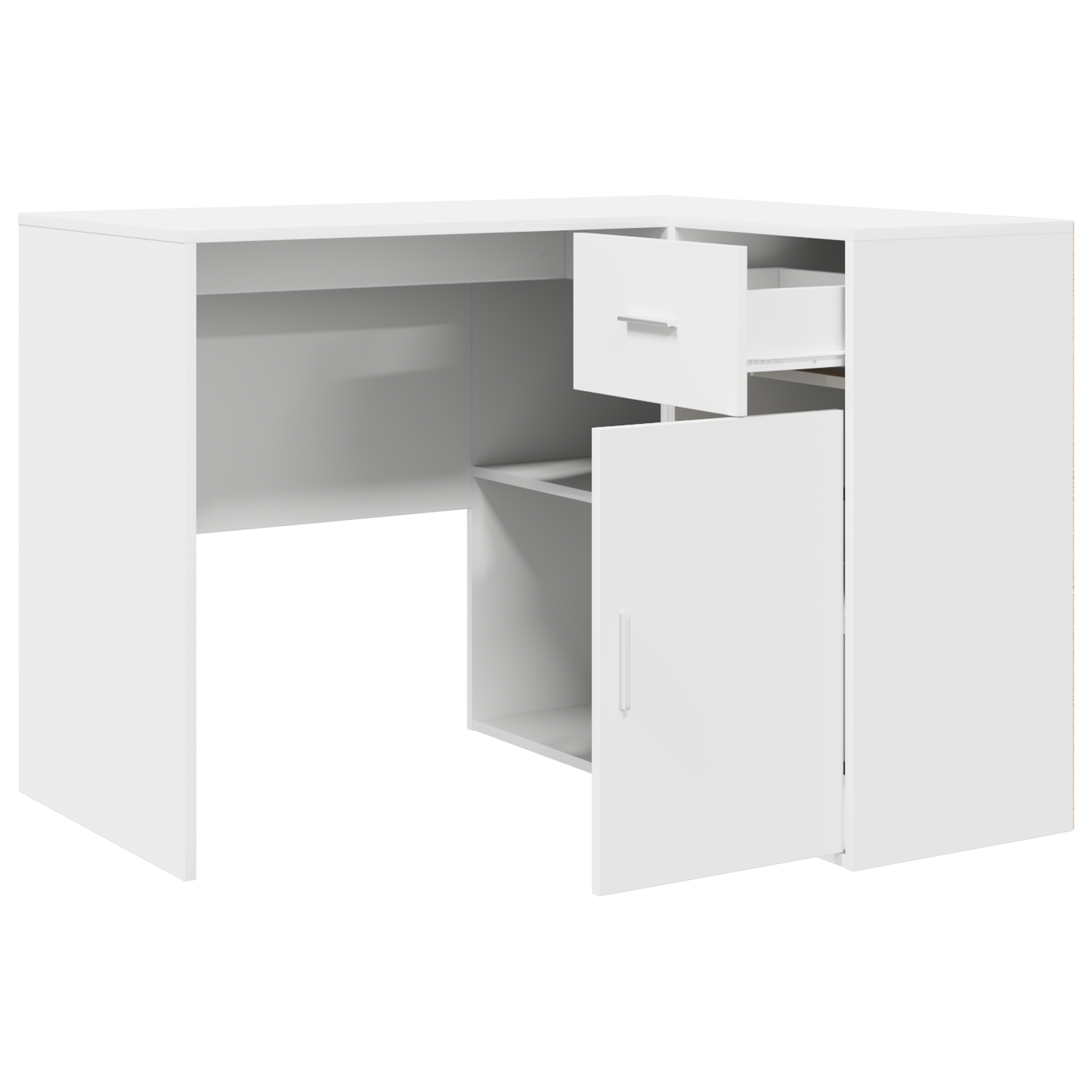 Bureau d'angle avec tiroir Blanc 102 x 88 x 75 cm - XIOS