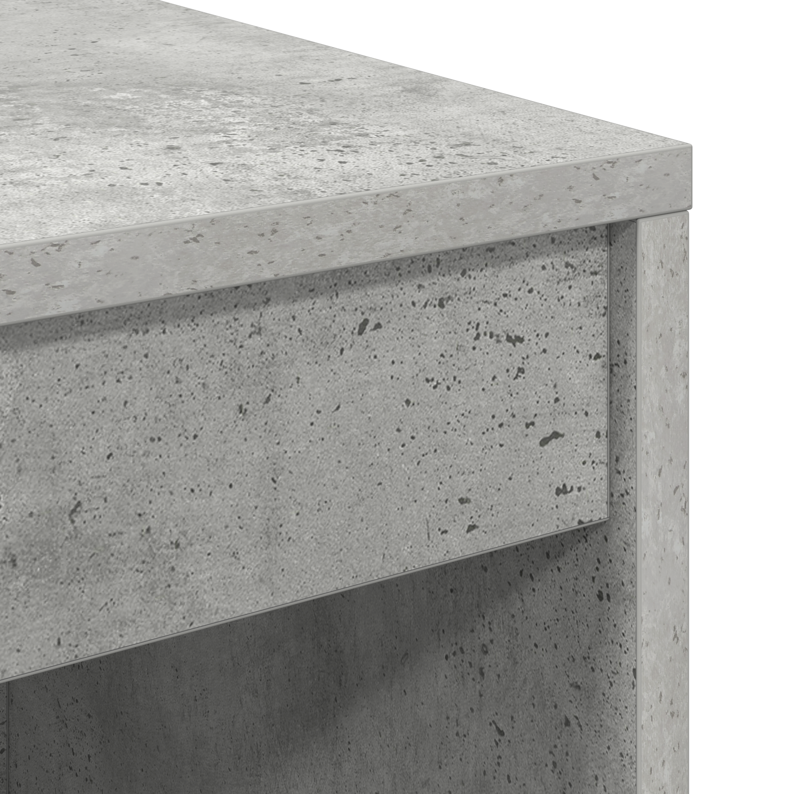 Bureau avec tiroir avec étagère avec stockage 2 pcs Gris béton - XIOS