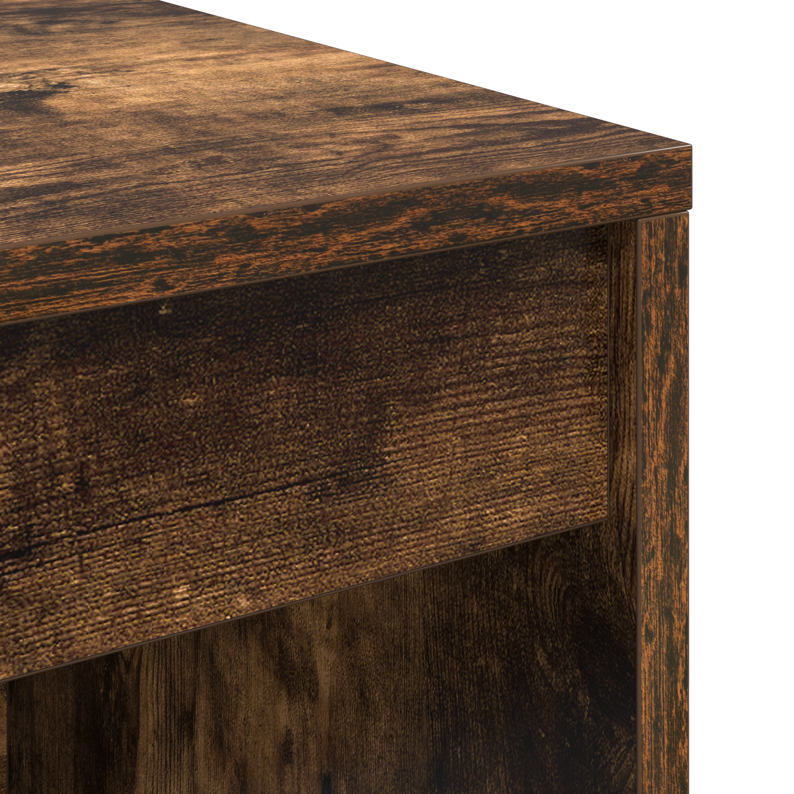 Bureau avec tiroir avec étagère avec stockage 2 pcs Chêne fumé - XIOS
