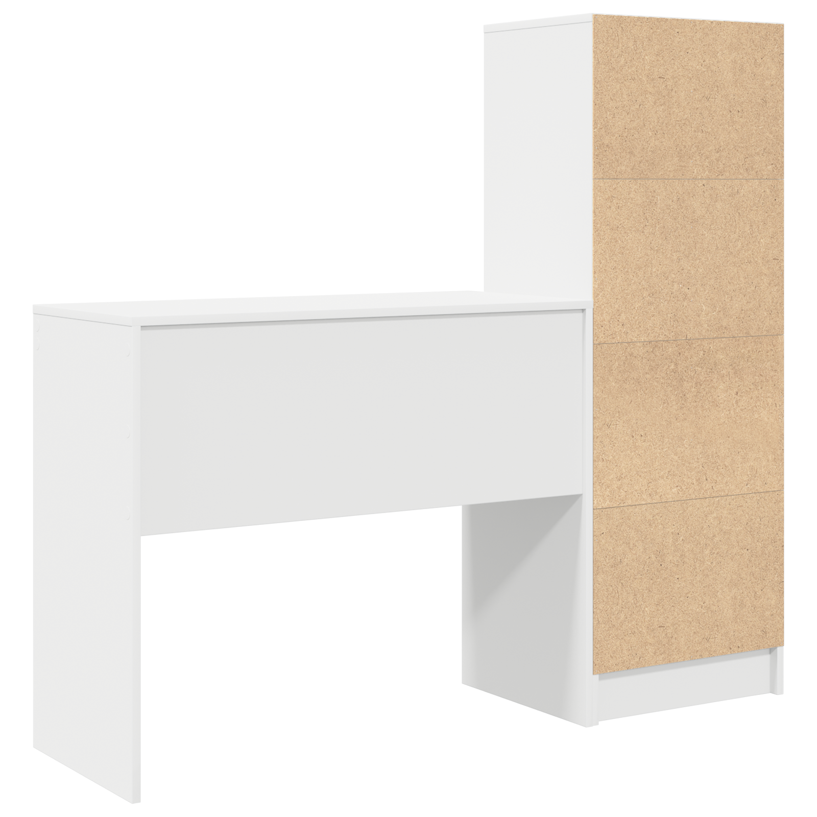 Bureau avec tiroir avec étagère avec stockage 2 pcs Blanc - XIOS