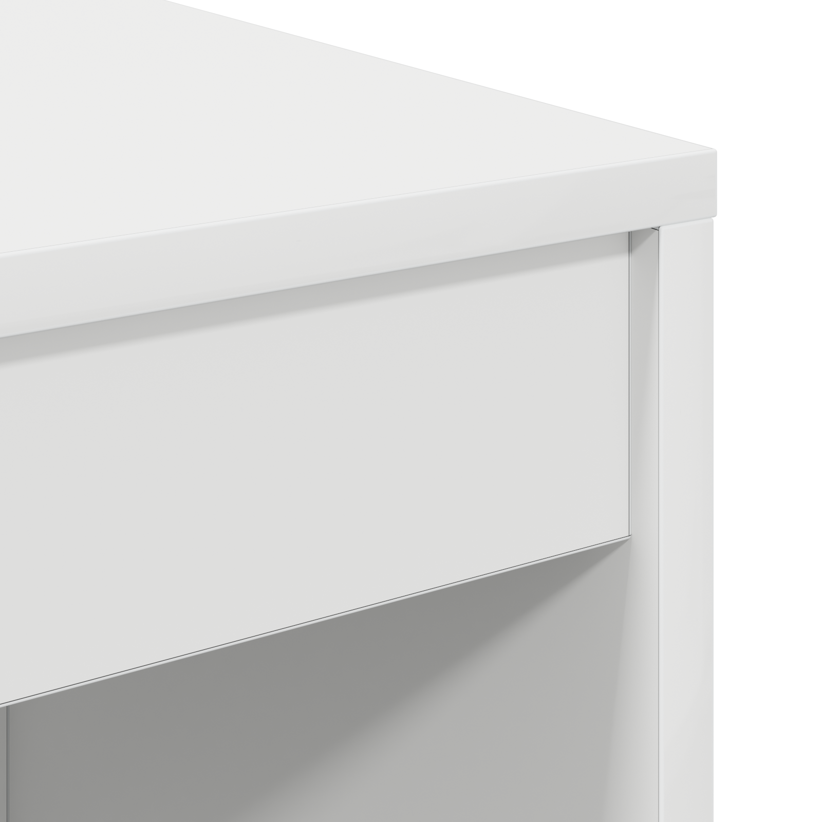 Bureau avec tiroir avec étagère avec stockage 2 pcs Blanc - XIOS